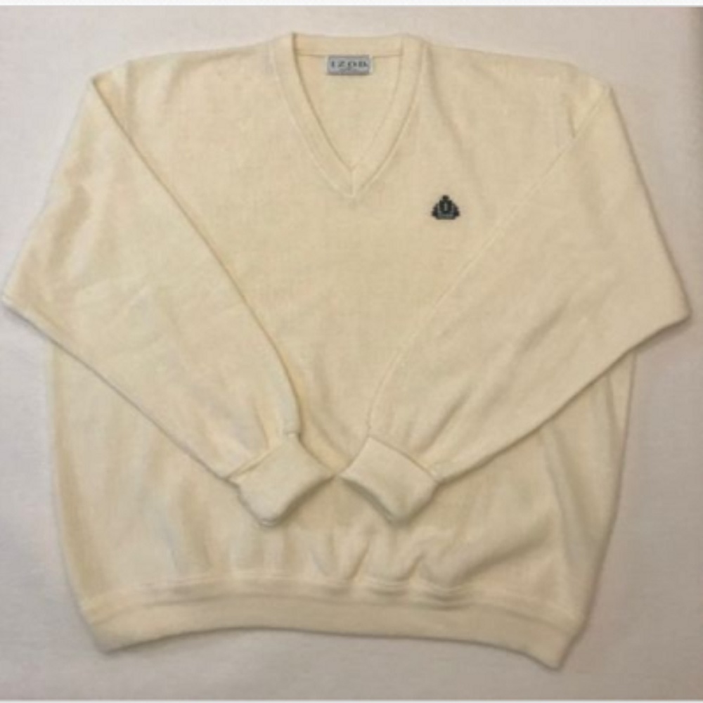 IZOD Ivory Logo V-Neck Pullover Men’s Sweater 2XL